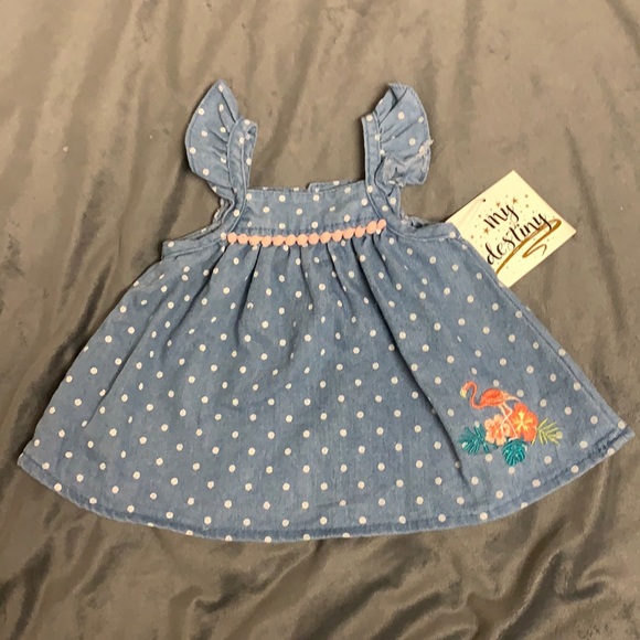 Baby girl Denim dress 6-9 month - Picture 1 of 6